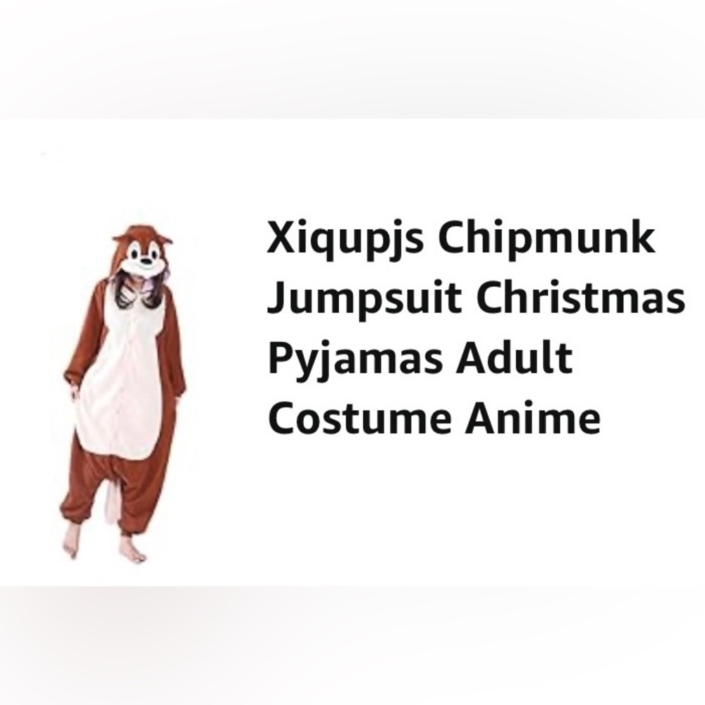 Chipmunk Costume for Adult (one size)